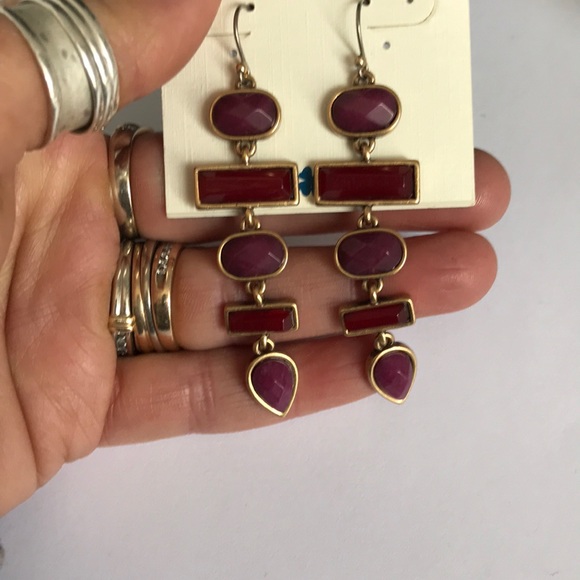 NWT Lucky Brand semi precious gemstone earrings - Picture 4 of 4